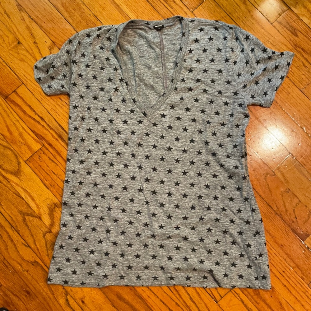 Monrow grey tshirt with stars